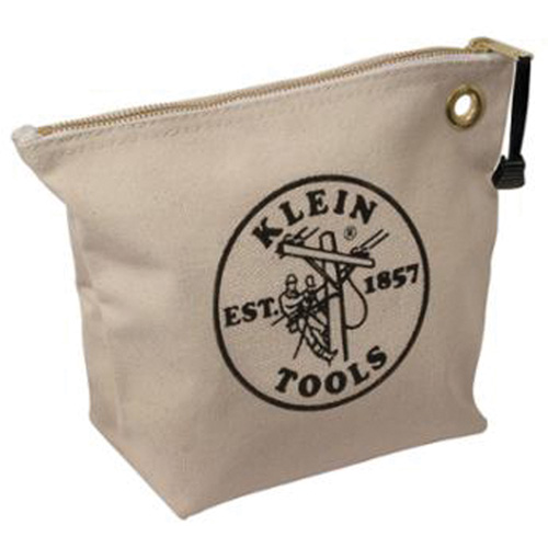 Pochette &agrave; outils &agrave; fermeture &eacute;clair, Toile, 1 pochettes, Naturel NRZ Safety Inc.