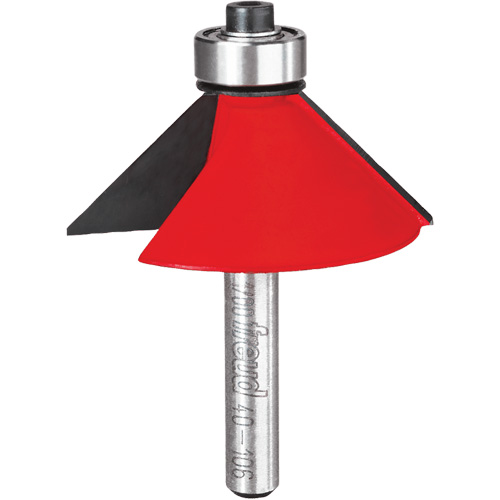 Router Bit - Chamfer Bit, 1-3/4" Dia., 1/4" Shank NRZ Safety Inc.