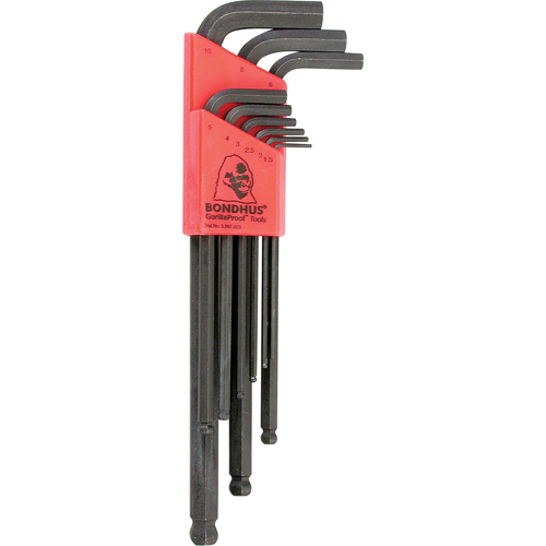 Balldrive L-Style Hex Key Set, 9 Pcs., Metric NRZ Safety Inc.