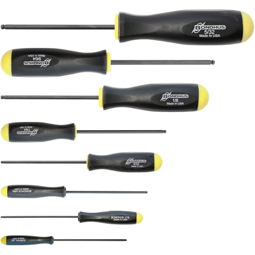 Ball Driver Screwdriver Sets - SAE, 8 Pcs. NRZ Safety Inc.