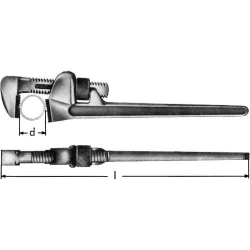 Adjustable Pipe Wrenches, 1-15/16", 8-7/100" Length NRZ Safety Inc.