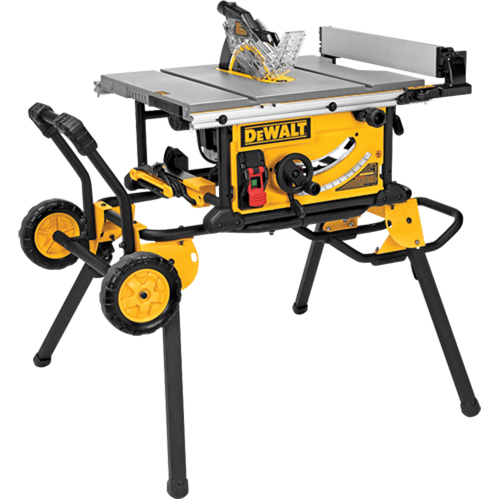 Jobsite Table Saw With Rolling Stand, 15 A, 4800 RPM NRZ Safety Inc.