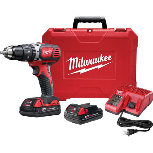 M18 Cordless Compact Hammer Drill/Driver Kit, 1/2" Chuck, 18 V NRZ Safety Inc.