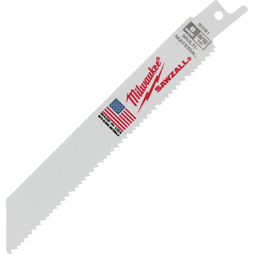 Sawzall&reg; Blade, Bi-Metal, 8-12 TPI, 6" L x 3/4" W NRZ Safety Inc.