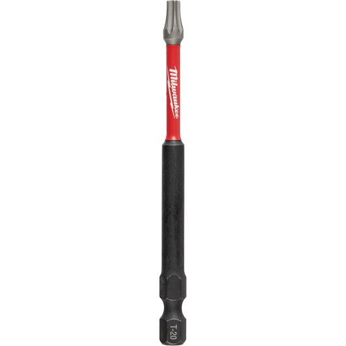 Shockwave Impact Power Bit, Torx, T-20 Tip, 1/4" Drive Size, 3-1/2" Length NRZ Safety Inc.