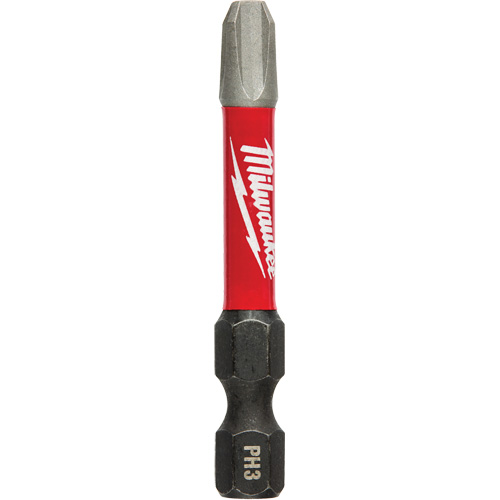 Shockwave Impact Power Bit, Phillips, #3 Tip, 1/4" Drive Size, 2" Length NRZ Safety Inc.