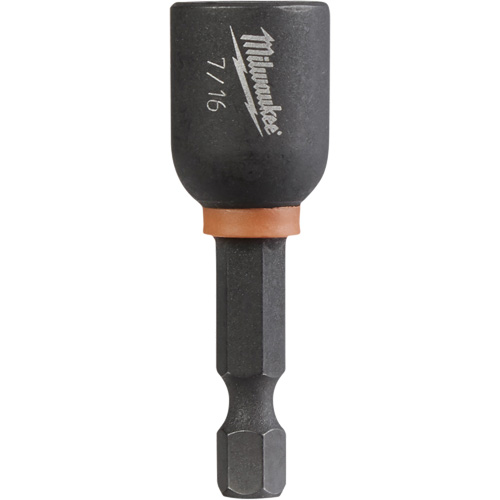 Shockwave Impact Duty Nut Driver, 1/4" Tip, 7/16" Drive, 1-7/8" L, Magnetic NRZ Safety Inc.