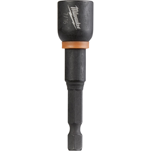 Shockwave Impact Duty Nut Driver, 1/4" Tip, 7/16" Drive, 2-9/16" L, Magnetic NRZ Safety Inc.