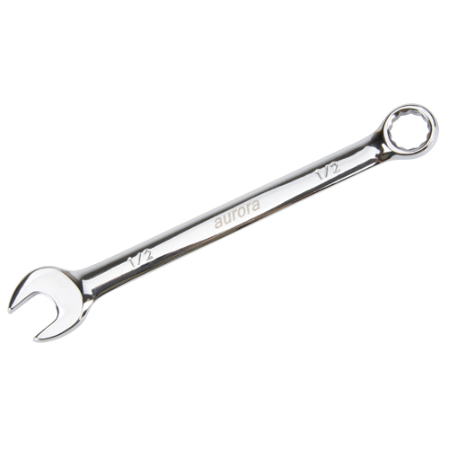 Combination Wrench, 12 Point, 1/2", Chrome Finish NRZ Safety Inc.