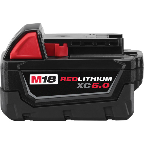 Bloc-piles &agrave; capacit&eacute; &eacute;tendue M18 Redlithium XC5.0 , Lithium-ion, 18 V, 5 A NRZ Safety Inc.