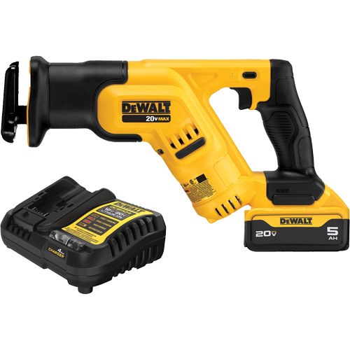 Max Compact Reciprocating Saw Kit, 20 V, Lithium-Ion Battery, 0-2900 SPM NRZ Safety Inc.