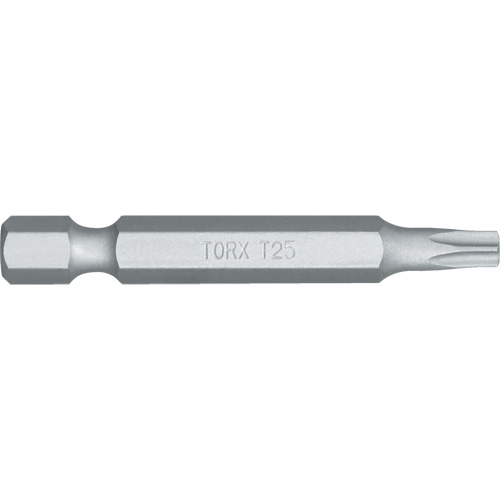 Embout de tournevis, Torx, Embout T-25, Prise 1/4", Longueur 4-4/5" NRZ Safety Inc.