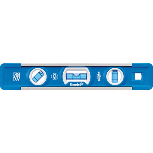 True Blue&reg; Torpedo Level, 9" L, Aluminum, 3 Vials, Magnetic NRZ Safety Inc.
