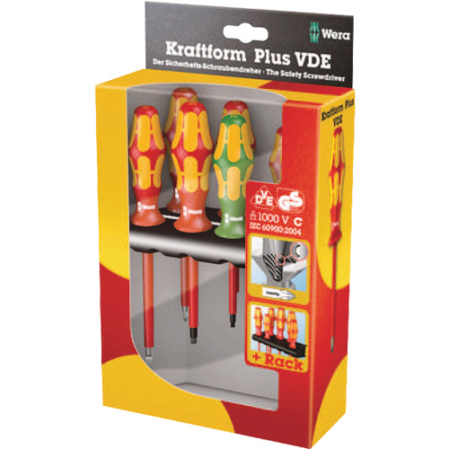160 i / 168 i /6 VDE Insulated Screwdriver Set, 1000 V, 6 Pcs NRZ Safety Inc.