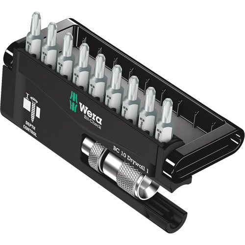 Jeu de vis pour cloison s&egrave;che Bit Check 10 mcx NRZ Safety Inc.