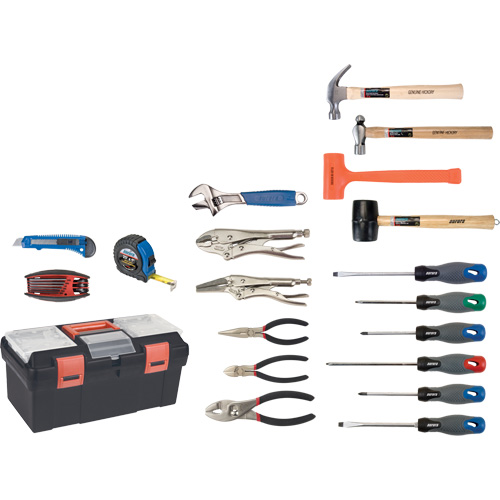Essential Tool Set with Plastic Tool Box, 28 Pieces NRZ Safety Inc.