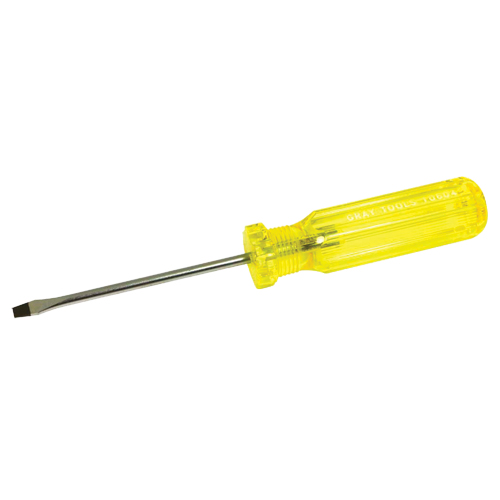 Slotted Screwdriver, 3/16", 8-1/4" L, Plastic Handle NRZ Safety Inc.