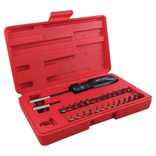 Gearless Screwdriver Set In Plastic Storage Case, 10" L NRZ Safety Inc.