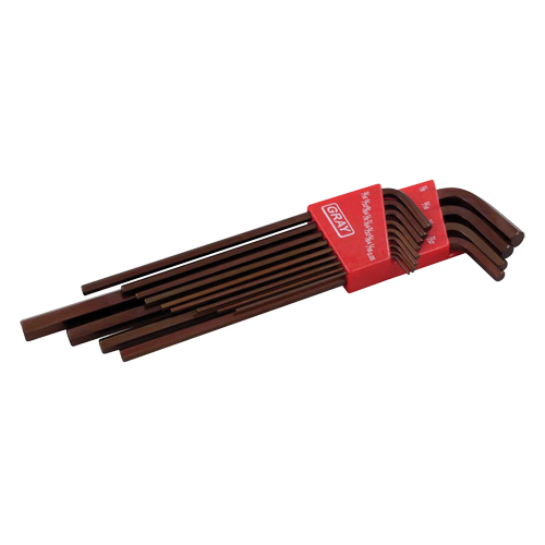 Extra Long Arm Hex Key Set, 13 Pcs., Imperial NRZ Safety Inc.