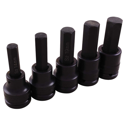 Jeu de douilles pour cl&eacute; &agrave; chocs, Hexagonale, Prise 3/4", 5 mrcx NRZ Safety Inc.