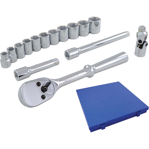 Jeu de douilles et accessoires, 15 Mcx, Prise de 3/8" NRZ Safety Inc.