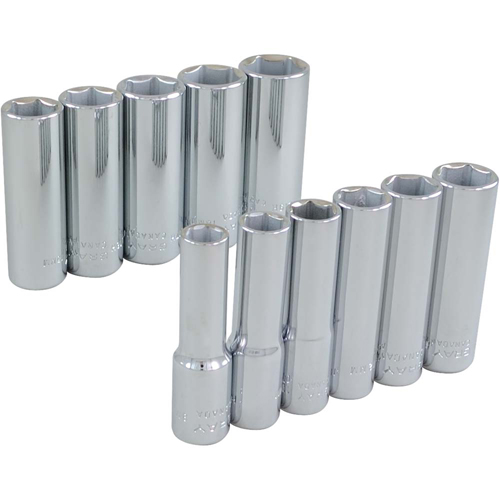 Socket Set, 11 Pcs, 3/8" Drive Size, Deep NRZ Safety Inc.