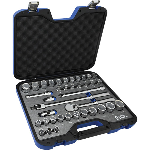 Jeu de douilles SAE et m&eacute;triques & accessoires, 38 Mcx, Prise de 1/2" NRZ Safety Inc.