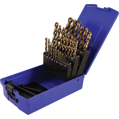 Drill Bit Set, 25 Pieces, High Speed Cobalt NRZ Safety Inc.