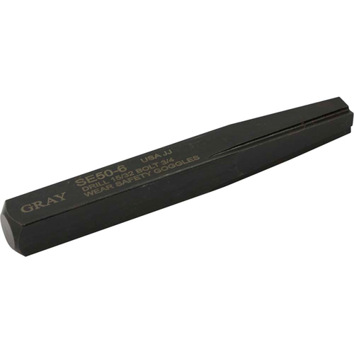 Straight Type Screw Extractor, 6, For Screw Size 3/4", Carbide NRZ Safety Inc.