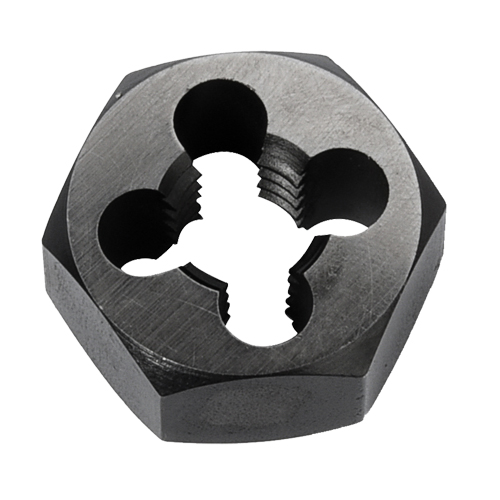 Hex Rethreading Die Nut, 1"/1-1/4" Dia., 1/4"-18 Thread, Carbon Steel/Chromium Steel NRZ Safety Inc.