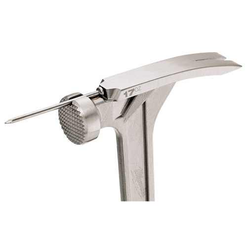 Marteau de charpente &agrave; face usin&eacute;e, 17 oz, Prise en Acier plein, 16-1/8" lo NRZ Safety Inc.