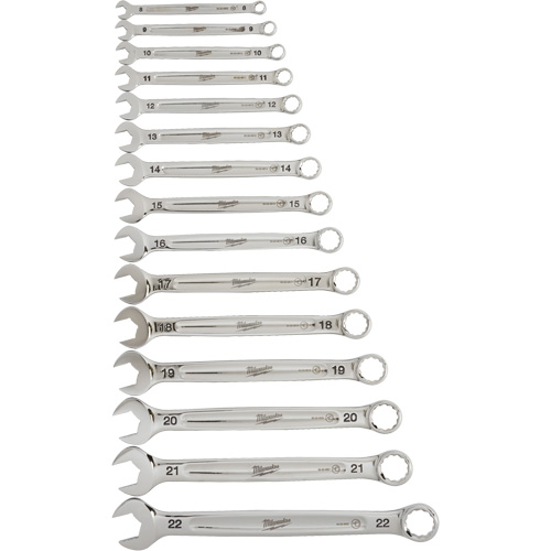 Wrench Set, Combination, 15 Pieces, Metric NRZ Safety Inc.