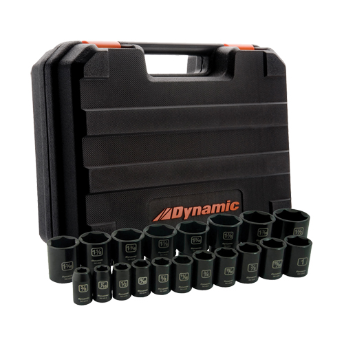 SAE Socket Set, 19 Pcs, Impact, 1/2" Drive Size NRZ Safety Inc.