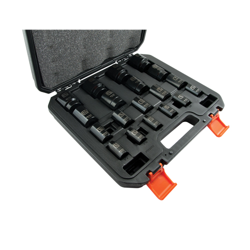 SAE Socket Set, 19 Pcs, Impact, 1/2" Drive Size NRZ Safety Inc.