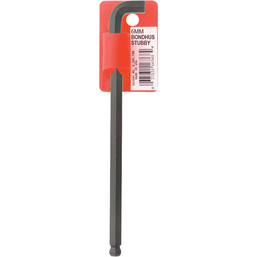 Cl&eacute; hexagonale &agrave; tige longue, embout Sph&eacute;rique, 6 mm x 139 mm lo, Forme en L NRZ Safety Inc.
