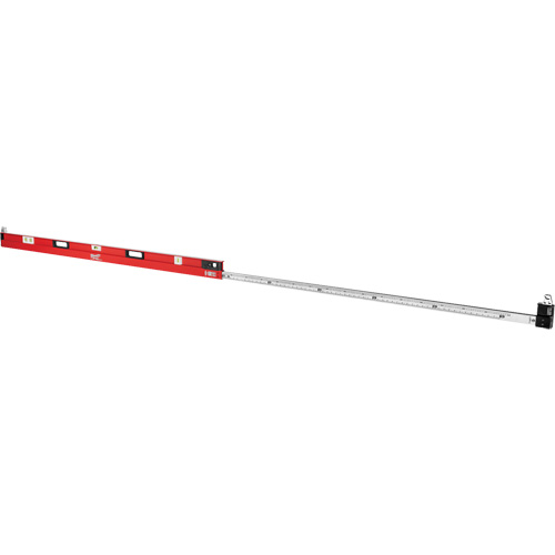 Niveau extensible RedStick, Poutre en I, 12' lo, Aluminium, 3, Magn&eacute;tique NRZ Safety Inc.