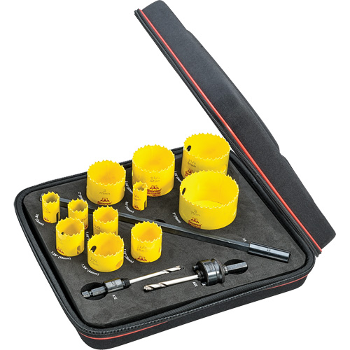 Trousse de scies-cloches industrielles, 14 morcea NRZ Safety Inc.