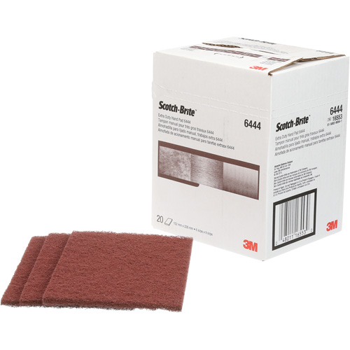 Scotch-Brite Extra-Duty Hand Pad, Aluminum Oxide, 9" x 6", Fine Grit NRZ Safety Inc.
