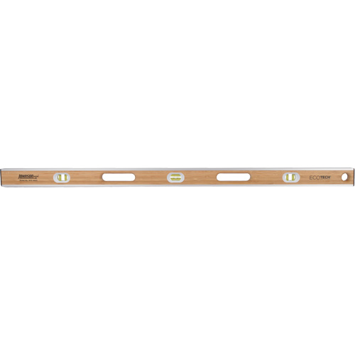Eco-Tech&reg;  Bamboo Level, I-Beam, 48" L, Wood, 3, Non-Magnetic NRZ Safety Inc.