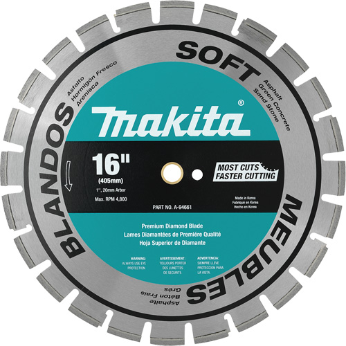 Lame de diamant segment&eacute;e pour mat&eacute;riau doux NRZ Safety Inc.