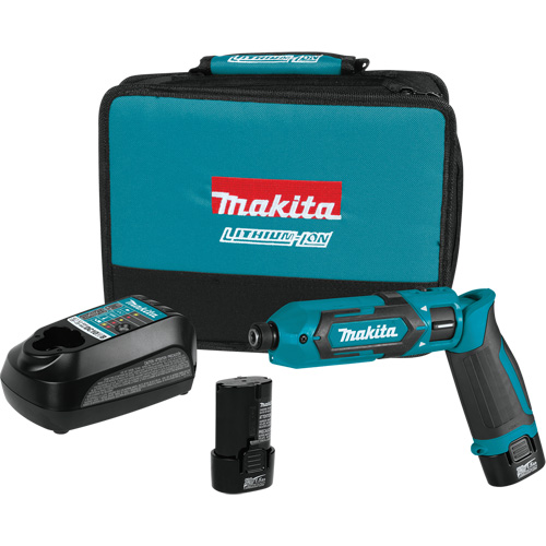 Impact Driver Kit, 1/4", 220 in-lbs Max. Torque, 7.2 V, Lithium-Ion NRZ Safety Inc.