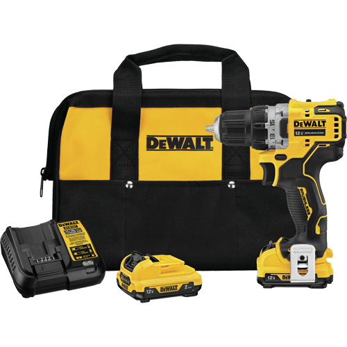 Trousse de perceuse-visseuse avec moteur sans brosse Xtreme, Lithium-ion, 12 V, Mandrin 3/8", Couple 250 UWO NRZ Safety Inc.