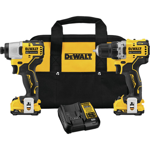 Xtreme Brushless Drill & Impact Driver Kit, Lithium-Ion, 12 V NRZ Safety Inc.