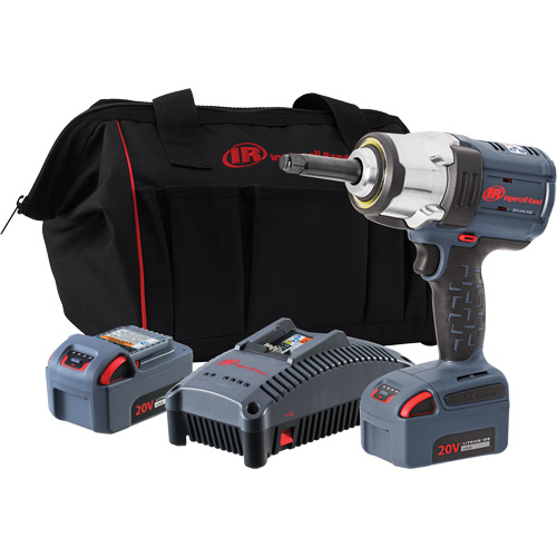 IQv20 Cordless Impact Wrench with 2" Anvil Extension Kit, 20 V, 1/2" Socket NRZ Safety Inc.