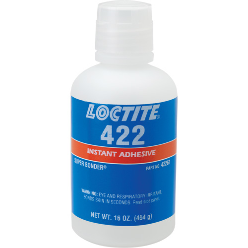 Adh&eacute;sif instantan&eacute; 422 Super Bonder, Transparent, Bouteille, 16 oz NRZ Safety Inc.
