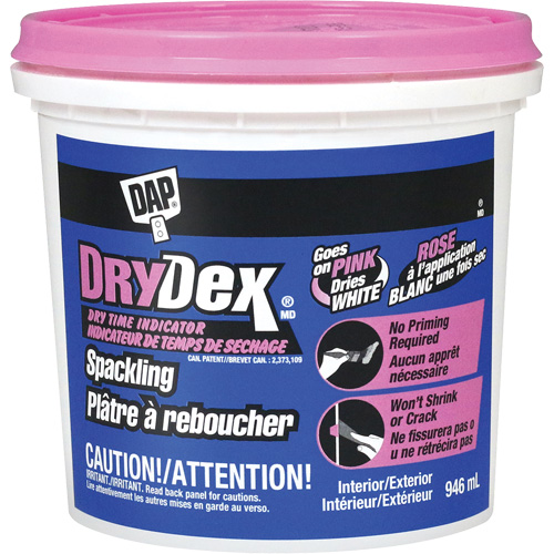 Pl&acirc;tre &agrave; reboucher DryDex, 946 ml, Contenant en plastique NRZ Safety Inc.