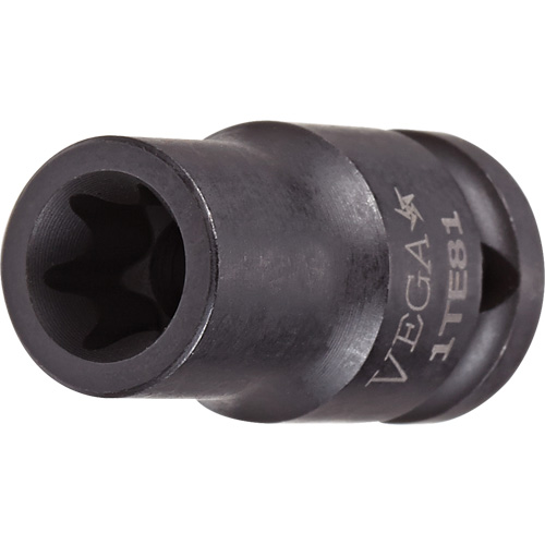 Torx Sockets, Impact, E-1, 1/4" Drive NRZ Safety Inc.
