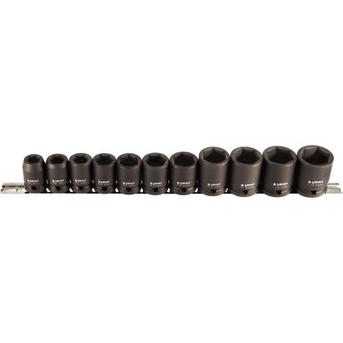 Socket Set, 11 Pcs, Impact, 1/2" Drive Size NRZ Safety Inc.