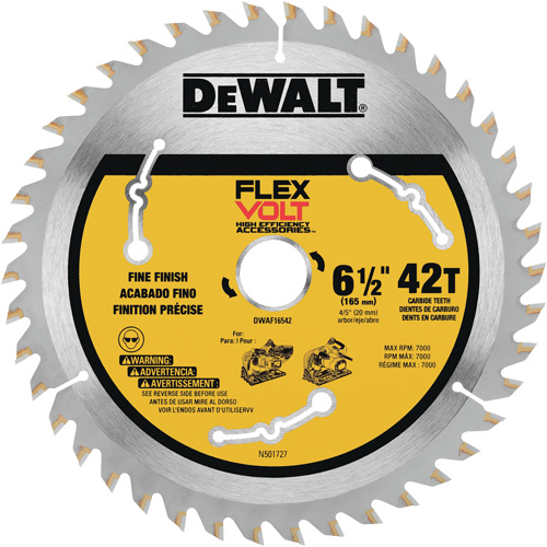 Lame TrackSaw FlexVolt, 6-1/2", 42 dents, Pour Bois NRZ Safety Inc.