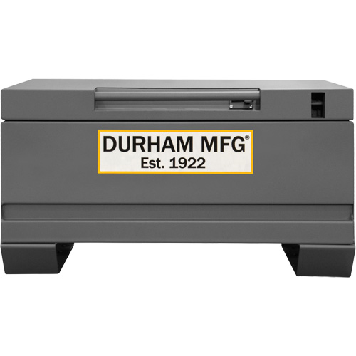 Jobsite Storage Box, 32" x 19" x 17-13/16", Steel, Grey NRZ Safety Inc.